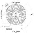 thumbnail image 2 of Spal Advanced Technologies 11in Puller Fan Straight Blade 808 CFM, 2 of 4