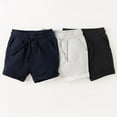 thumbnail image 2 of LYMAYTER Kids Boys Shorts Toddler Sweat Pants Shorts Knitted Cotton Shorts 3-8 Years Kids Elastic Carry Pockets Fashion Shorts, 2 of 8