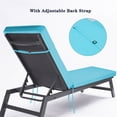 thumbnail image 4 of Resenkos 2PCS Set Outdoor Lounge Chair Cushion Replacement Patio Funiture Seat Cushion Chaise Lounge Cushion (SKY BLUE Color), 4 of 5