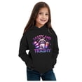thumbnail image 1 of PMVFHDE Liquidation Chandail en Molleton à Col Rond pour Filles Mode Hiver pour Enfants Imprimé Animal Chandail à Capuchon Chaud Confortable pour Garçons et Filles Chandails en Molleton à Col Rond, Noir, 7-8 Ans, 1 of 4
