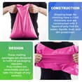 thumbnail image 4 of Pink Poly Mailers, Waterproof Self Seal Envelopes, 100 Count, 6 x 9 in, 4 of 7