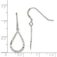 thumbnail image 2 of 925 Sterling Silver Dangle Shepherd Hook Earrings, 2 of 5