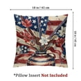 thumbnail image 4 of nygtbtfer Stripes Throw Pillow USA Flag Vases Truck Decorations for Sofa Couch Set of 2 White, 4 of 7