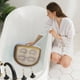 thumbnail image 3 of Asiento inflable de PVC para jacuzzi, dorado, con base de ventosas para aumentar la altura, soporte lumbar, plegable y portátil, para uso en spas de baño para adultos, 3 of 3