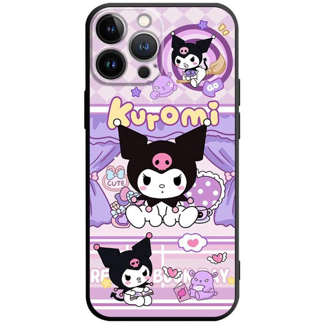 Cute Kuromi para iPhone 14 13 12 11 Pro X XR XS Max 8 Plus Mini funda de silicona xuanjing unisex