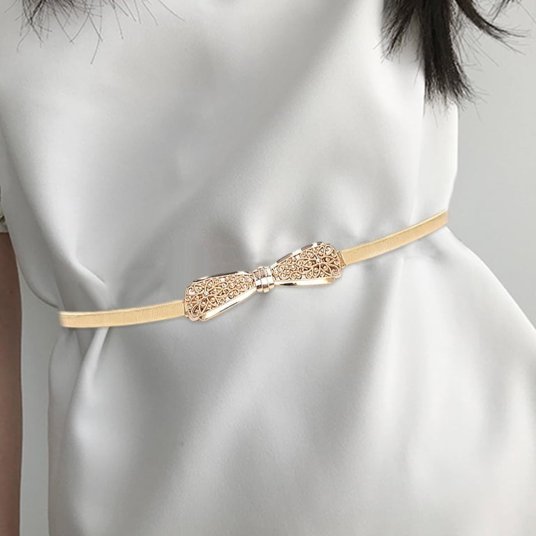 Women Fancy Skinny Belt Stretch Luxury Bridal Belt Fashion 