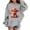 H1022 Grey, variant on SJLDQY Girls Hoodies Christmas Highland Cow Hooded Sweatshirts for Girls Long Sleeve Hoodie Fall Winter Casual Pullover Tops with Pockets
