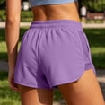 thumbnail image 5 of Guluxicc Women's Athletic Shorts with Pockets Elastic Waist Straight Leg Running Performance Short Trousers for Everyday Gym Workout, 5 of 6
