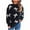 Black, variant on Fengactive Women's Cute Bowknot Pattern Loose Sweaters Fall Winter 2025 Long Sleeve Knit Pullover Casual Crew Neck Sweater