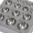 thumbnail image 3 of Steel Dapping Block Semi Circular Metal Forming Tool Doming Die Blocks for Jewelry Making, 3 of 4