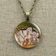 thumbnail image 1 of Collar de pinturas al óleo de Arte de Van Gogh para mujer, joyería de cabujón de vidrio, colgante de girasol de cielo nocturno estrellado, regalos de amante para niña, 1 of 4