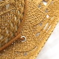 thumbnail image 3 of ManxiVoo Hand Knitted Breathable Hollow Wide Brim Sun Hat for Women Men Outdoor Summer Parties and Travel, 3 of 5
