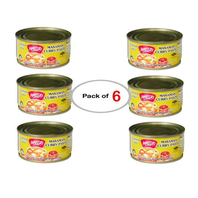 Maesri Thai Cuisine Massaman Curry Paste (Gaeng Masaman Yellow Curry