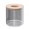 thumbnail image 6 of Clear Roll Tissue Box Holder with Cover, Tissue Dispenser Box, Household Roll Paper Dispenser for Car, Bathroom, Laundry, Office, Counter and Table, 1 Pcs, 5.11x5.11", 6 of 6