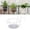White, variant on Round Hanging Railing Planters, Iron Hanging Flower Baskets with Hooks, Metal Flower Pot Holder Rack, Fence Shelf Plant Stand for Balconies, Gardens, Indoor & Outdoor Spaces