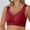 Red, variant on Plus size Bras for Women Plus Size Thin Front Open Breast Reducing Bra Wireless Bras