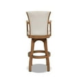 thumbnail image 6 of Pemberly Row 31" Swivel Bar Stool with Armrests White Pepper, 6 of 10