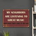 thumbnail image 2 of Placa Metal Vintage Rectangular Pintura Hierro Mi Vecino Del 30x20cm, 2 of 9