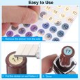 thumbnail image 5 of Uxcell Reflective Round Small Number Stickers, Self Adhesive Laser Consecutive Numbered Stickers Numbers 3, 5 of 7
