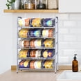 thumbnail image 3 of Can Rack Organizer, 5 Tier  Can Storage Dispenser Holder, Can Storage Dispenser Rack For Food Storage, Kitchen Cabinet And Pantry, Holds Up To 60 Cans, 3 of 7