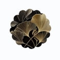 thumbnail image 2 of Black Gold Ginkgo Pattern Reusable Table Placemat, Stain Resistant Easy-Clean Textile, Delicate Metallic Leaf Detail, Elegant Table Ornament for Daily Home Dining & Upscale Kitchen Table Layout, 2 of 7