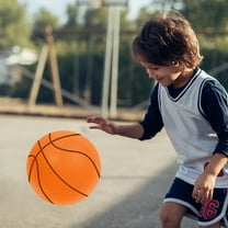 Silent Basketball for Indoor Training Noiseless Foam Basketball Dribbling Ball Quiet Bounce Basketball for Youth And Adults Basketball Enthusiasts-Orange,18cm