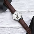 thumbnail image 2 of BISONSTRAP Watch Bands 24mm, Alligator Embossed Leather Watch Straps, Coffee Brown with Silver Buckle, 2 of 6