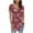 Red, variant on Fesfesfes Women T Shirts Women Fashion Printed Casual Round Neck Short Sleeve Loose T-Shirt Blouse Tops T-Shirts for Women S(US:4)