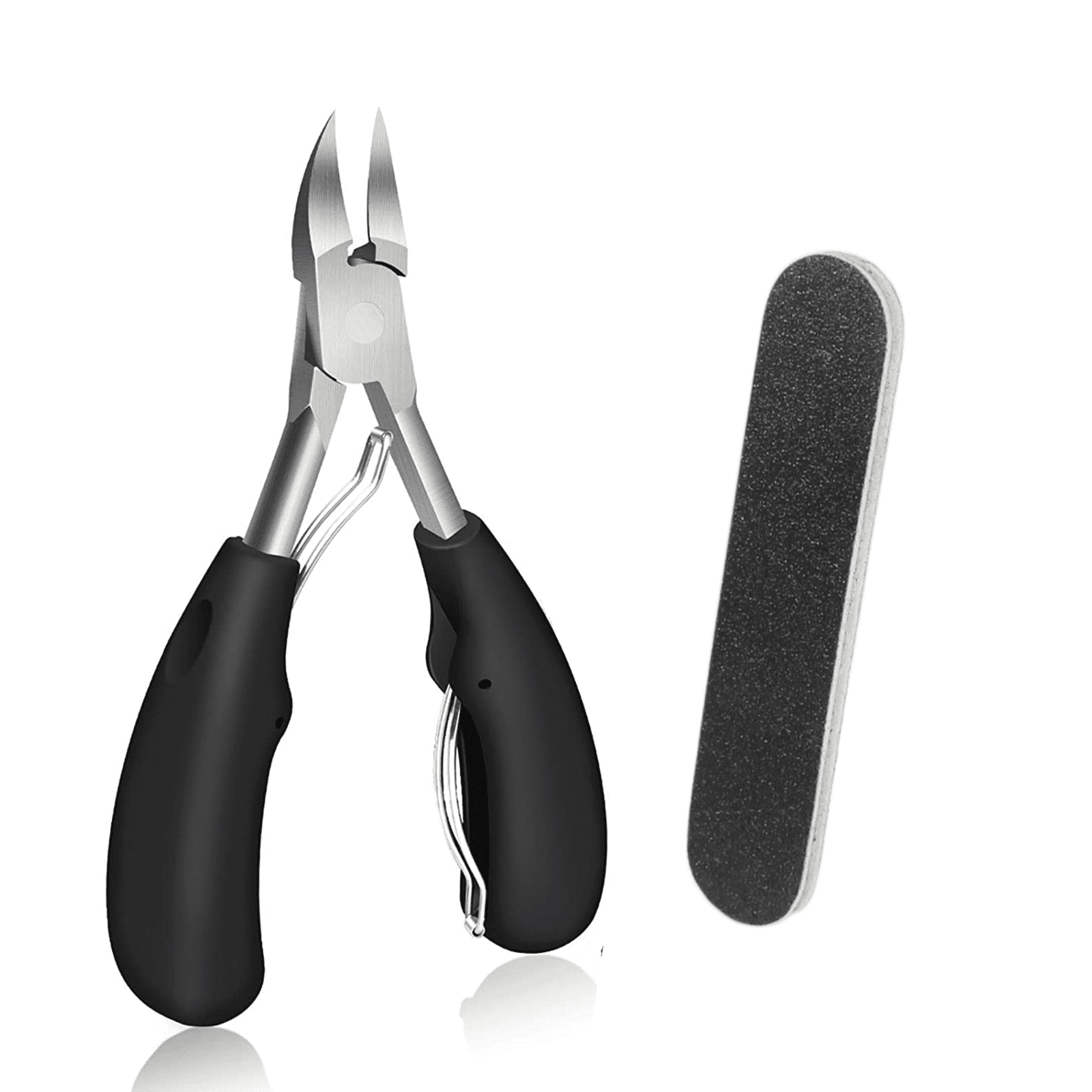 Harperton Podiatrist Toenail Clippers, Heavy-Duty Grooming Tool, Precision  Nail Clipper for Thick or Ingrown Toenails, Stainless Steel, Black