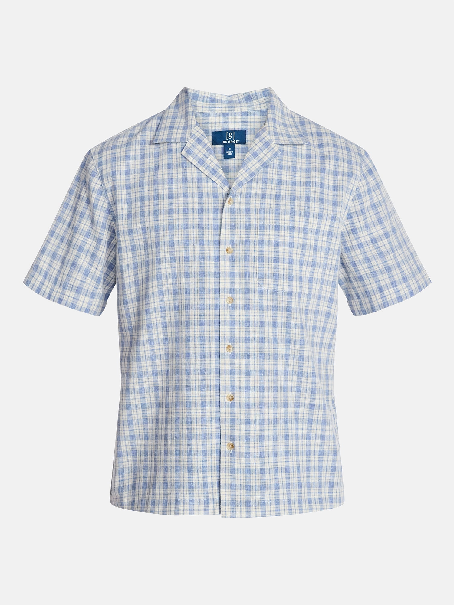 George Men's Textured Camp Shirt, Sizes S-5XL