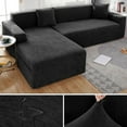 thumbnail image 1 of Waterproof Sofa Covers 1/2/3/4 Seats Jacquard Solid Couch Cover L Shaped Sofa Cover Protector Bench Covers, 1 of 7