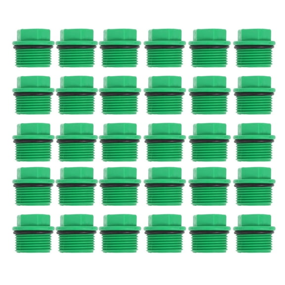 STRANDCHIC 30Pcs Hose Caps Male Threaded End Caps for Irrigation Leak Prevention and Water Saving
