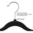 thumbnail image 6 of Infant Clothes Hangers Black Velvet, Toddler Hangers 50 Pack Non Slip for Baby Clothes, 6 of 11