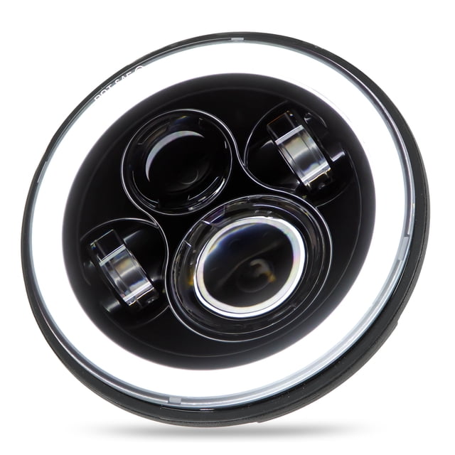 Faro delantero para motocicleta, faro LED de 7 pulgadas para motocicleta, faro delantero redondo para motocicleta, logra más