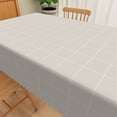 thumbnail image 3 of Nanqianyi Grey Checkered Rectangular Tablecloth for 60 x 120 inch, Waterproof Wipeable Table Cover for Kitchen Table, Indoor and Outdoor, 3 of 6