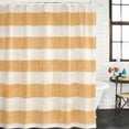 thumbnail image 2 of Burnt Orange Striped Shower Curtain, Waterproof Shower Curtains for Bathroom, Farmhouse Vintage Stripes Washable Fabric Bathtub Curtain Set Bath Decor with 12 Hooks Extra Long 72"x96", 2 of 8