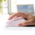thumbnail image 2 of Onn Silent Wireless 5-Button Mouse with 1600 DPI and USB Nano Receiver, Pink, 2 of 10