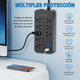 thumbnail image 3 of Multicontacto De 8 Tomas Con Usb 1.2M Xtellar negro, 3 of 3