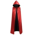 MuZeFu Adult Halloween Velvet Cloak Hooded Patchwork Hooded Casual