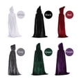 thumbnail image 2 of Capa con capucha de Halloween Capa de terciopelo Unisex Niños Niños Capa larga Vestido de lujo Disfr Tomshoo Gris/L, 2 of 7