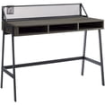 thumbnail image 1 of Walker Edison Jones Urban Industrial Metal Mesh Back Writing Desk, 42 Inch, Cerused Ash Grey, 1 of 2