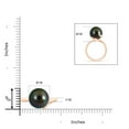 thumbnail image 4 of ANGARA Tahitian Cultured Pearl Ring with Spiral Metal Loop in 14K Rose Gold for Women | June Birthstone, Birthday, Anniversary, Jewelry Gift for Women | Pearl Ring, 4 of 5