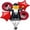Red, variant on PMU Graduation Jumping Smiley Grad Balloon Bouquet | Jumping Grad Mylar Balloons | Jump for Joy Graduation Smiley Grad Balloon | Grad Foil Balloons | Green (5/Pkg) Pkg/1