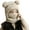 Beige, variant on Bear Mask Hat, Love My Bear Hat & Ski Mask, 3 in 1 Plush Balaclava Ski Mask for Women & Men, Cute Winter Face Mask with Bear Ears, Windproof Hooded Scarf Hat