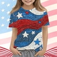 thumbnail image 2 of Fengactive Kids Girls Boys 4th of July Independence Day Short Sleeve T Shirt Size 3T-14T Cute Print Casual Top, 2 of 6