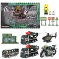 thumbnail image 1 of Juego de juguetes modelo de coche, avión de alta simulación, vehículos militares militares, juego de juguetes, modelo de coche, juguete multifuncional, 1 of 8