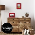 thumbnail image 3 of Americanflat 5x7 Picture Frame Polished Crystal Clear Glass Hampton Collection Distressed Frames Wall - Red, 3 of 8