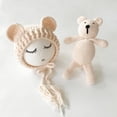 thumbnail image 5 of Newborn Baby Girl Boy Crochet Knit Costume Bear Hat Set Photography Photo Props, 5 of 5