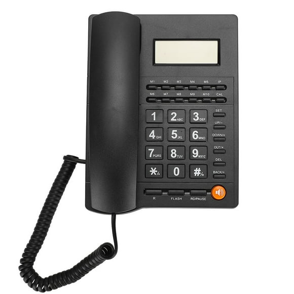 Teléfono De Escritorio, Brillo LCD, Identificador De Llamadas Dual, Teléfono Fijo DTMF FSK, Software Opcional Para Oficina Para El Hogar