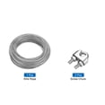 thumbnail image 3 of 131Ft(40M) Wire Rope 304 Stainless Steel Cable 3/32" (2.5 mm) Vinyl Coated with 2pcs Screw Chuck Transparent, 3 of 7